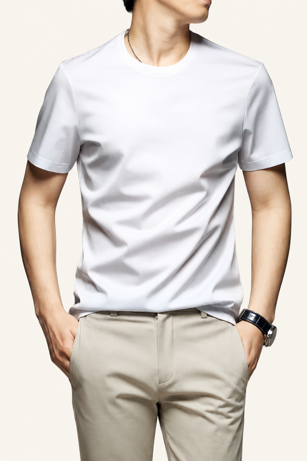Suave アイスシルク クルーネックTシャツ