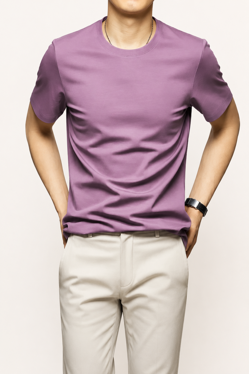 Suave アイスシルク クルーネックTシャツ