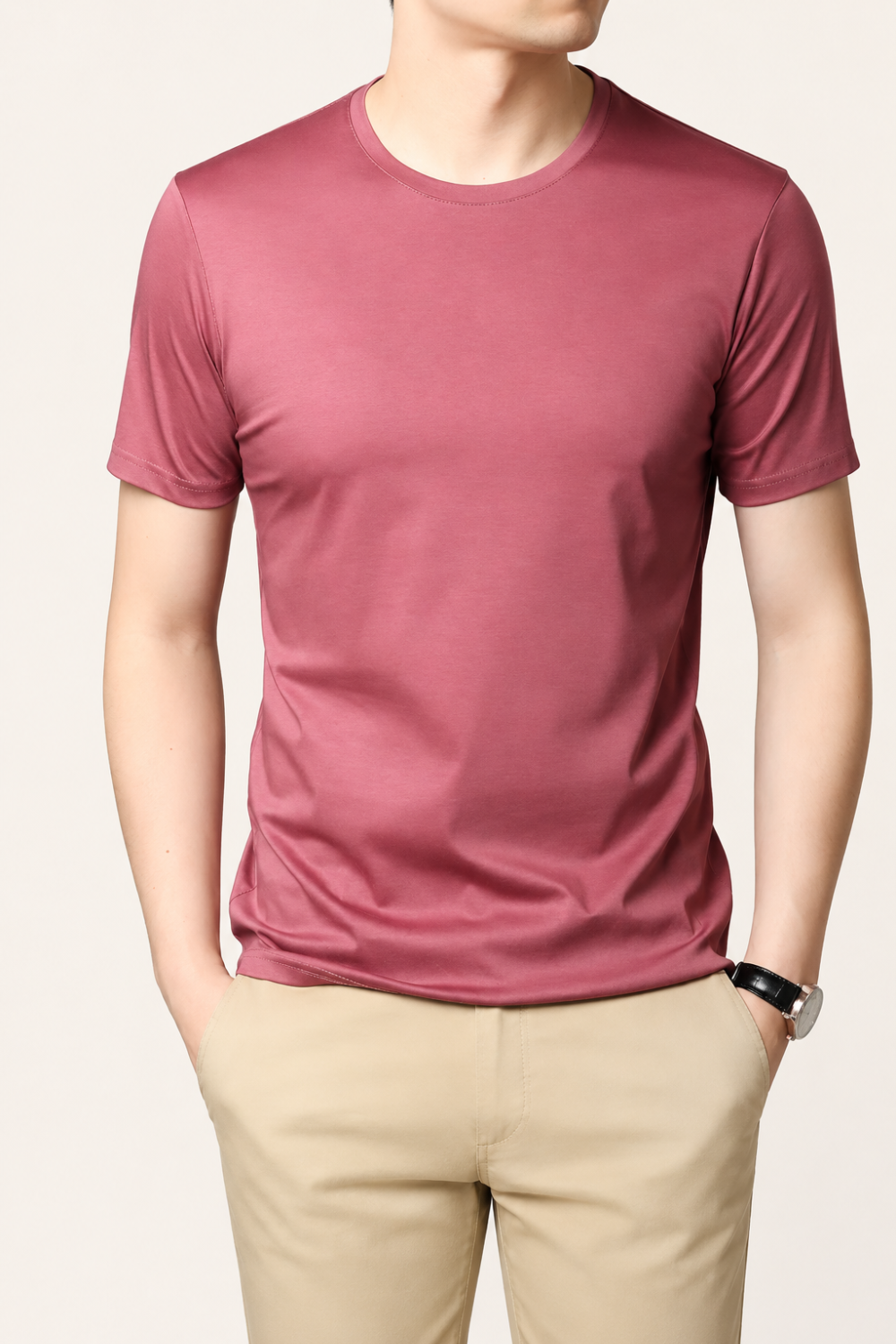 Sheen アイスシルク クルーネックTシャツ