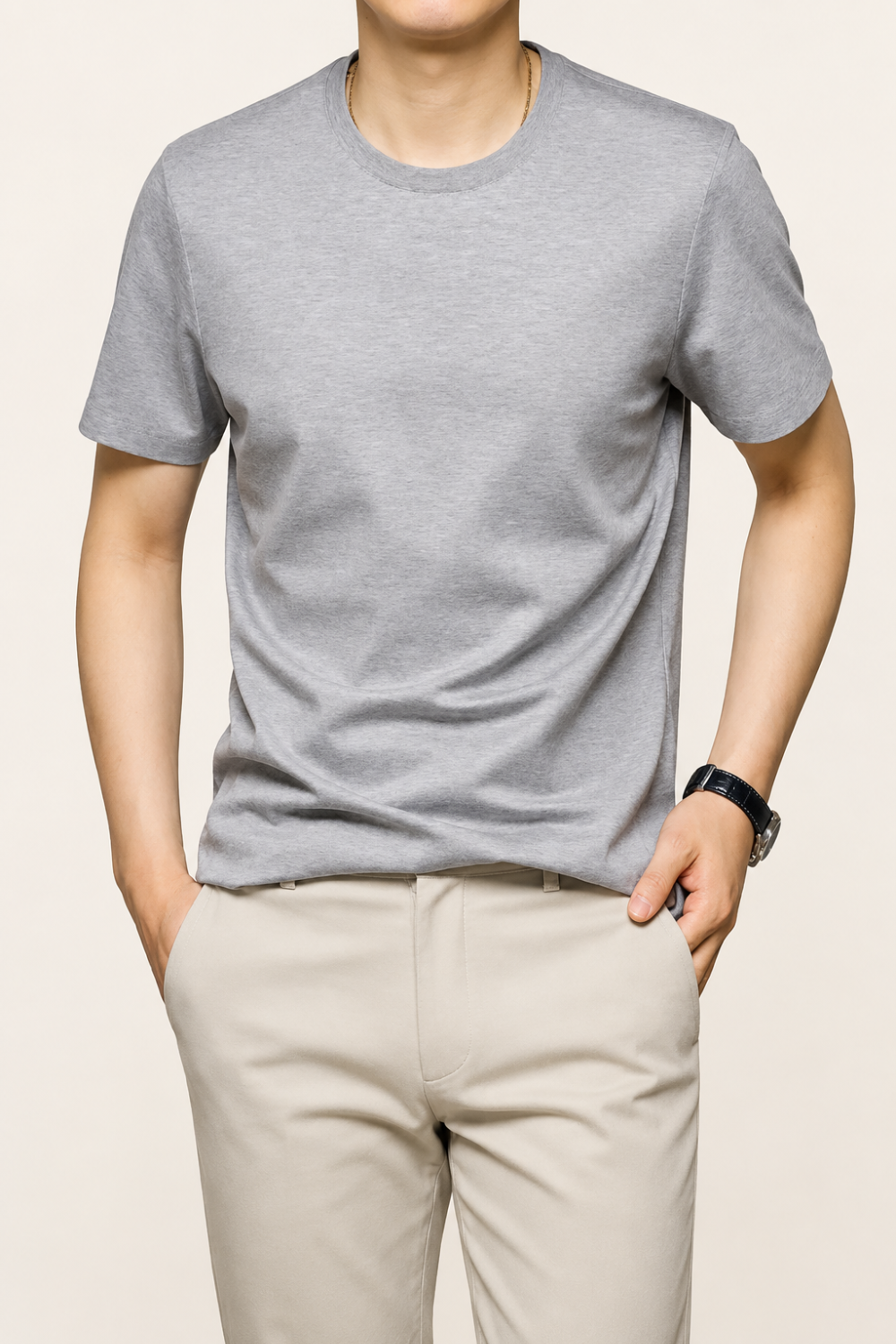 Suave アイスシルク クルーネックTシャツ