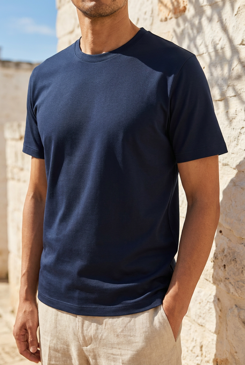 Seide アイスシルク クルーネックTシャツ